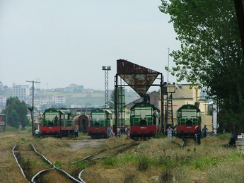 Lokomotiva në Shkozet
