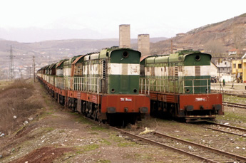 Flota dizel e palevizshme ne stacionin e Prenjasit T669 1009 & T669 1024