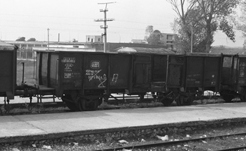 Vagon i hapur Nr:6062 tipi Es040 Nr:507 5 992 DB